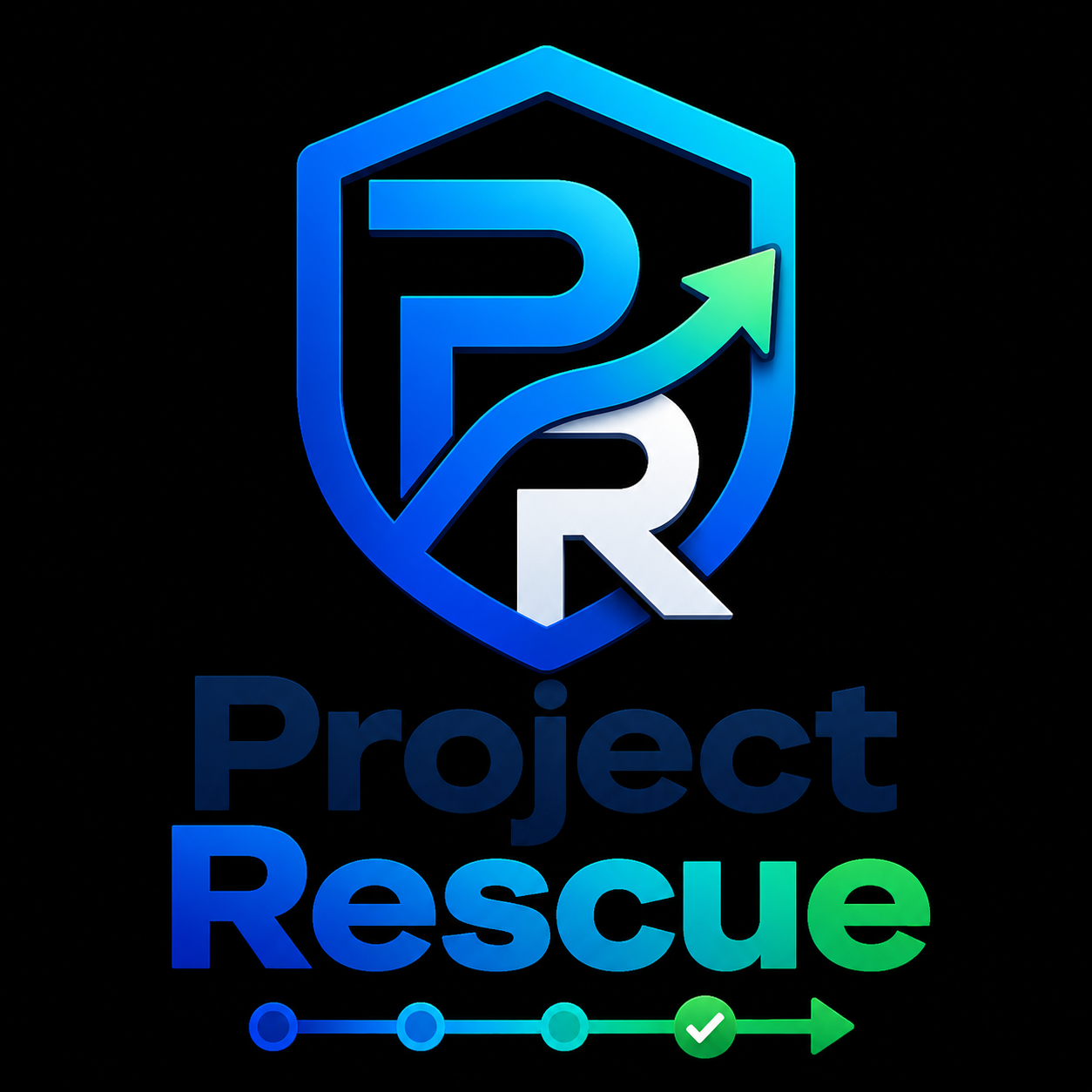 Project Rescue logo and visual identity