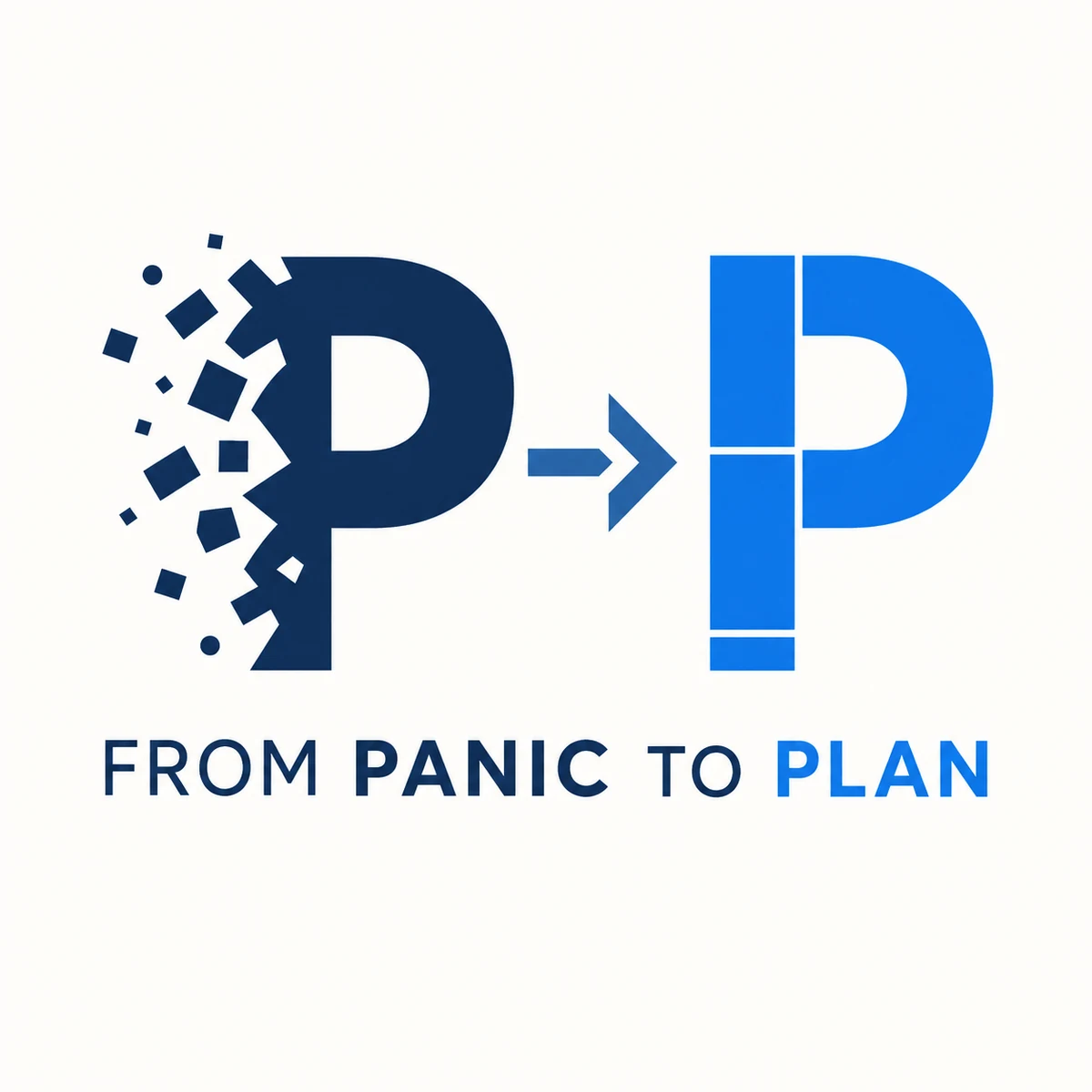 From Panic to Plan 视觉标识